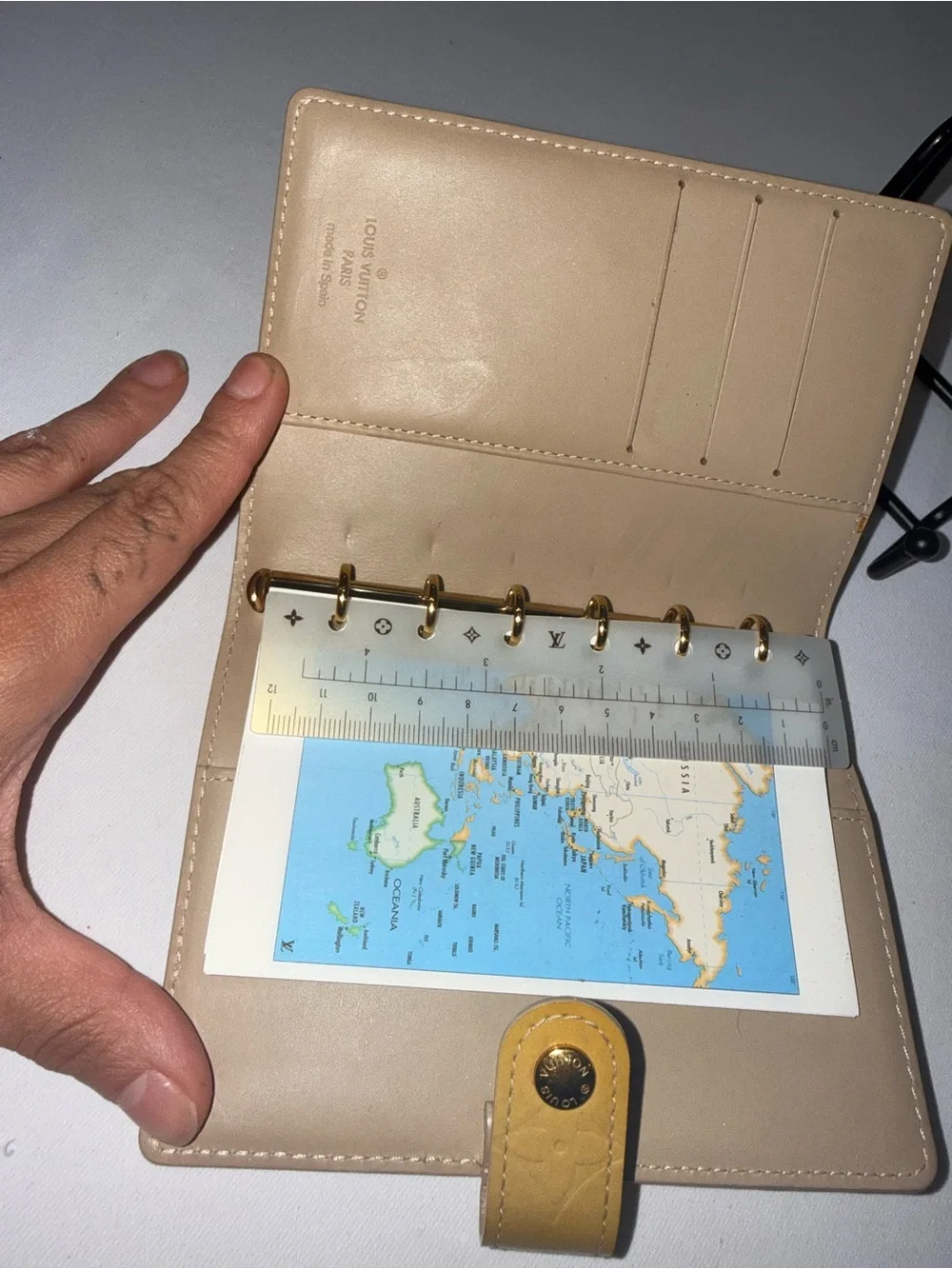 Louis Vuitton Yellow Vernis PM Agenda Passport Holder